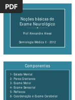 Noções Básicas Do Exame Neurológico - UFPR