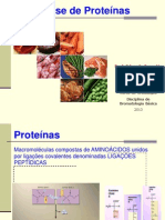 Análise de Proteínas 2013