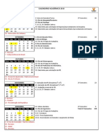 Calendário Acadêmico 2010 - 2