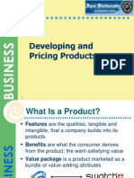 Developing and Pricing Products