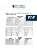 Report Card Dates 2014-15