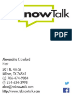 Teknowtalk: Alexandria Crawford