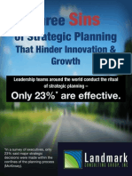 3 Sins of Strategic Planning that Hinder Innovation and Growth