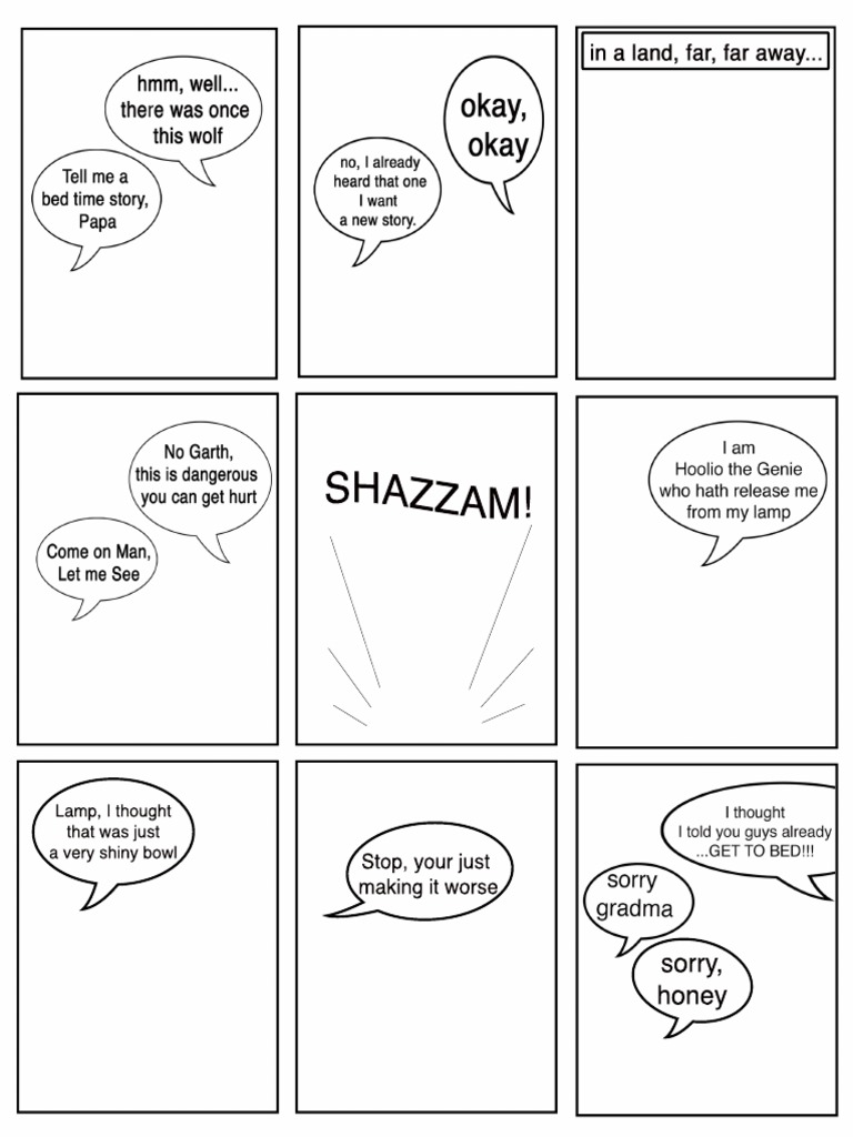 The Picture-Less Comic | PDF