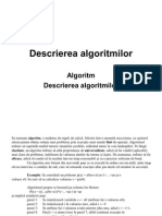 Descrierea Algoritmilor