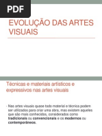 Evolução Das Artes Visuais 08 de Setembro