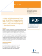 April - Petrochemical - Analysis and Identification of Fatty Acid Methyl Ester Composition in Different Vegetable Oil (Biodiesel) Source Using GCMS