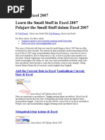 Download Belajar Excel 2007 by intanaja11 SN23934102 doc pdf