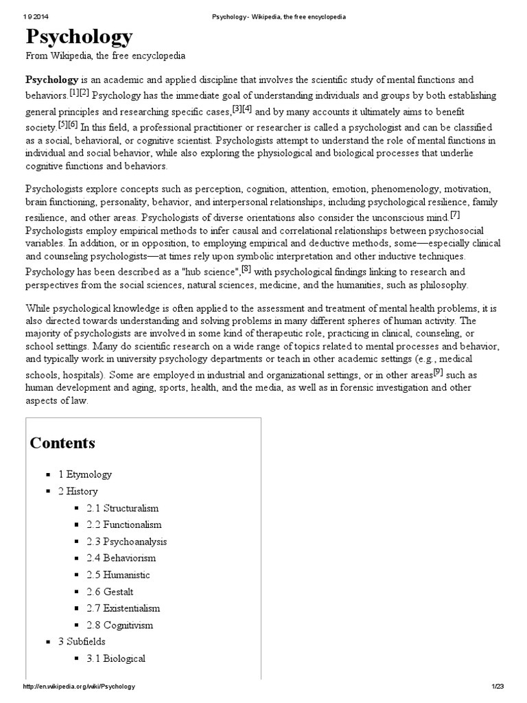 Psychology Wikipedia, the free encyclopedia.pdf Clinical Psychology