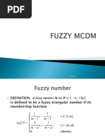 Fuzzy MCDM