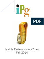IPG Fall 2014 Middle Eastern History Titles
