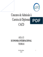 Economia Internacional-teorias 040610 Aula21