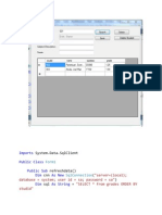 System - Data.Sqlclient: Imports Public Class Public Sub Dim As New Dim As String