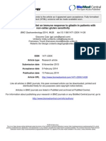 Effect of Gluten Free Diet On Immune Response To Gliadin in Patients With Non-Celiac Gluten Sensitivity