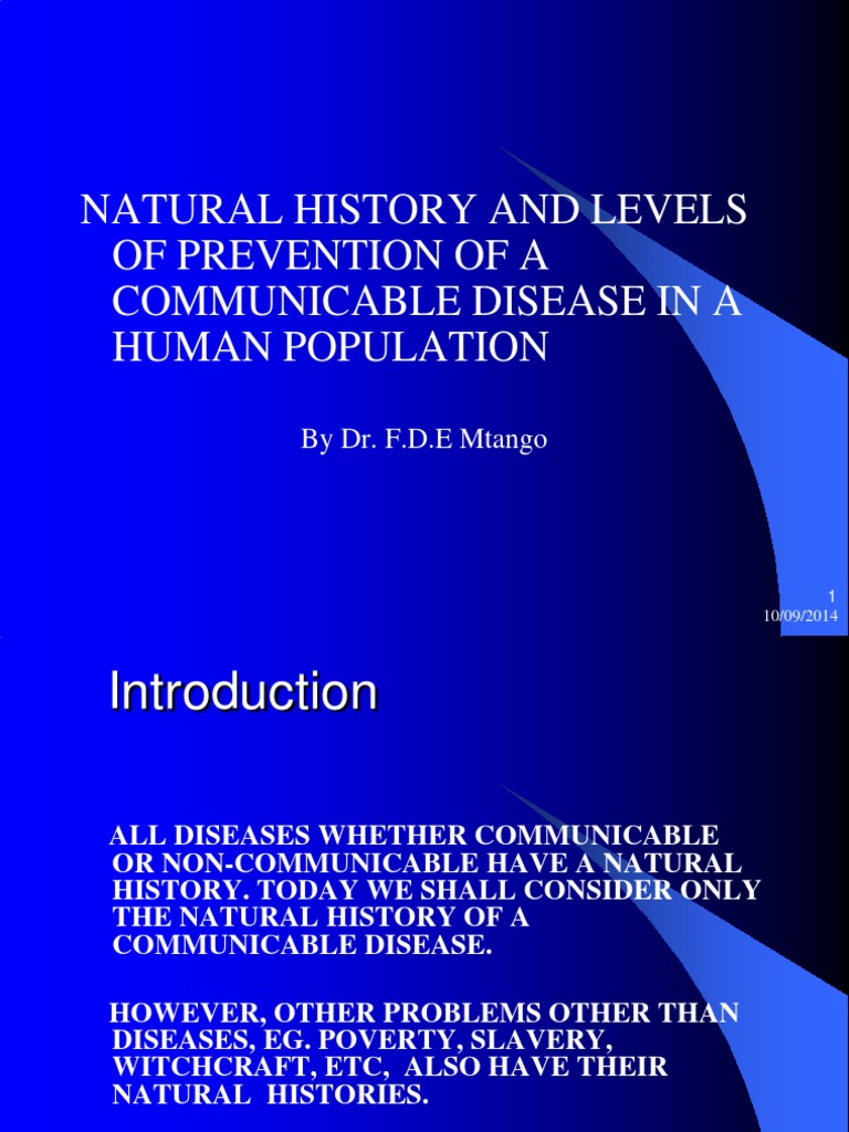 Natural History of Disease Preventive Healthcare Medical Humanities