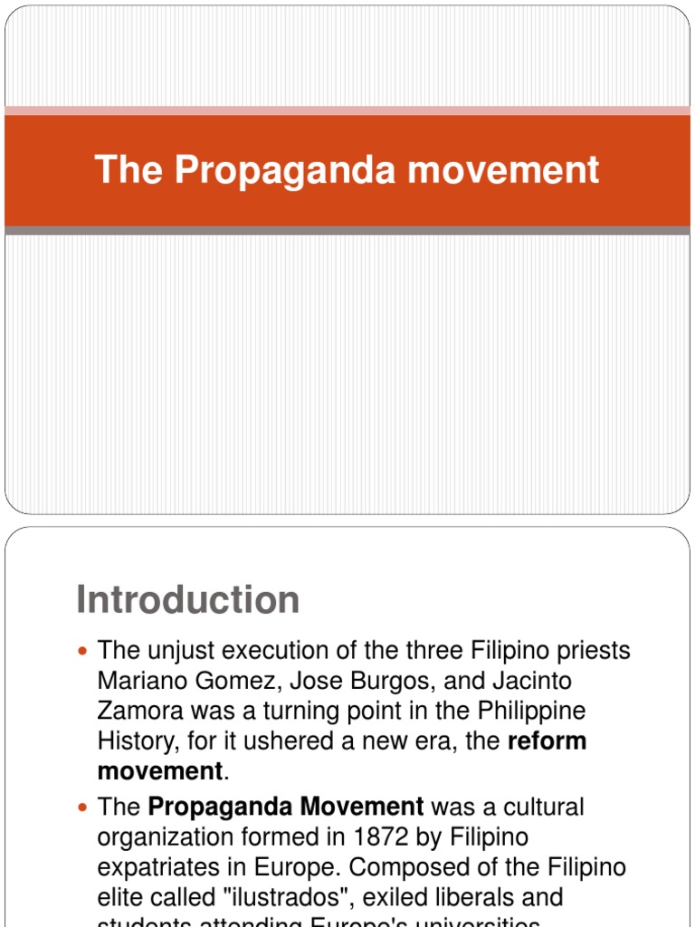 The Propaganda Movement Philippines Politics