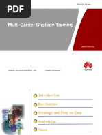 WCDMA Advanced 08 Multi Carrier Strategy Training 20120329