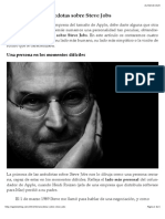 Cuatro Curiosas Anécdotas Sobre Steve Jobs