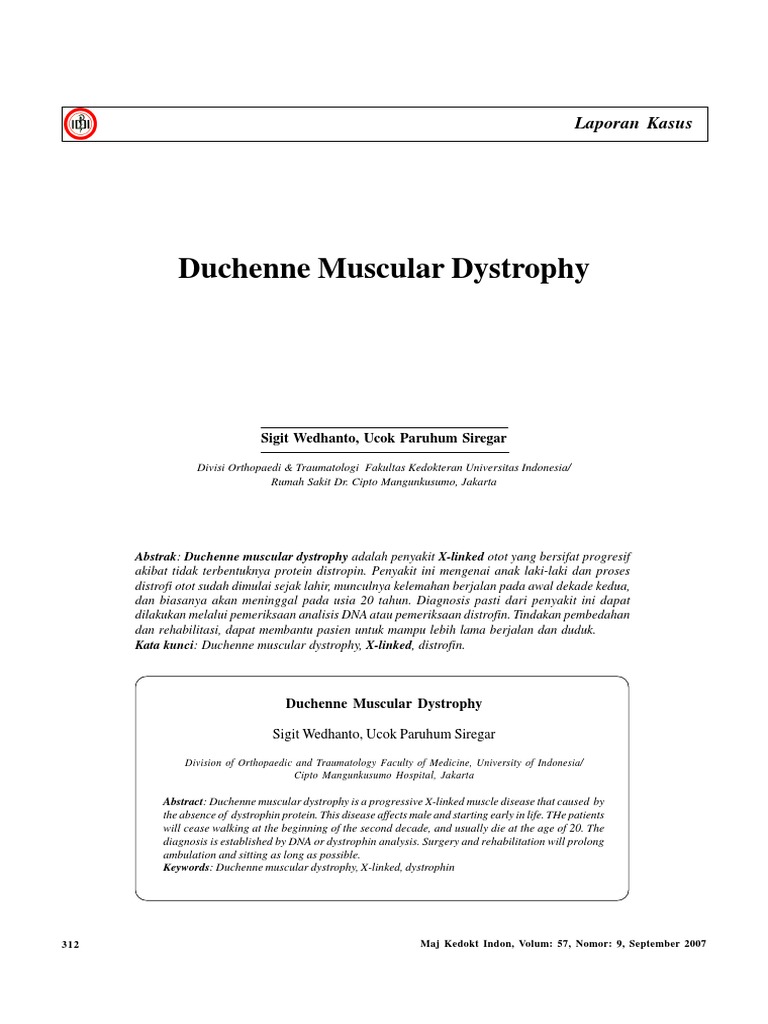 Duchenne Muscular Dystrophy | PDF