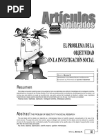 Mavárez - El Problema de La Objetividad en La Investigación Social