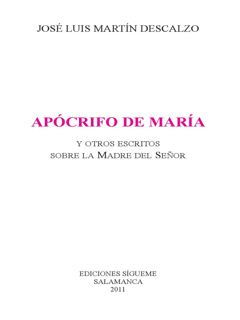 Vangelo Apocrifo Maria Maddalena Pdf Apócrifo de Maria | PDF | María, madre de Jesús | Divinidad (disciplina