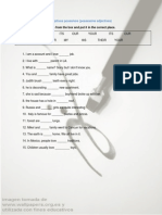 3.adjetivos Posesivos en Inglés PDF