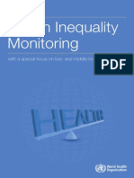 WHO - Health Inequality Monitoring