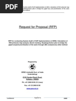 RFP for SAP System Audit and Related Activities