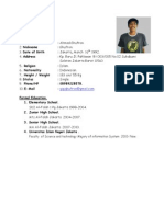 Curriculum Vitae: Personal Data