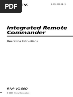 Integrated Remote Commander: RM-VL600