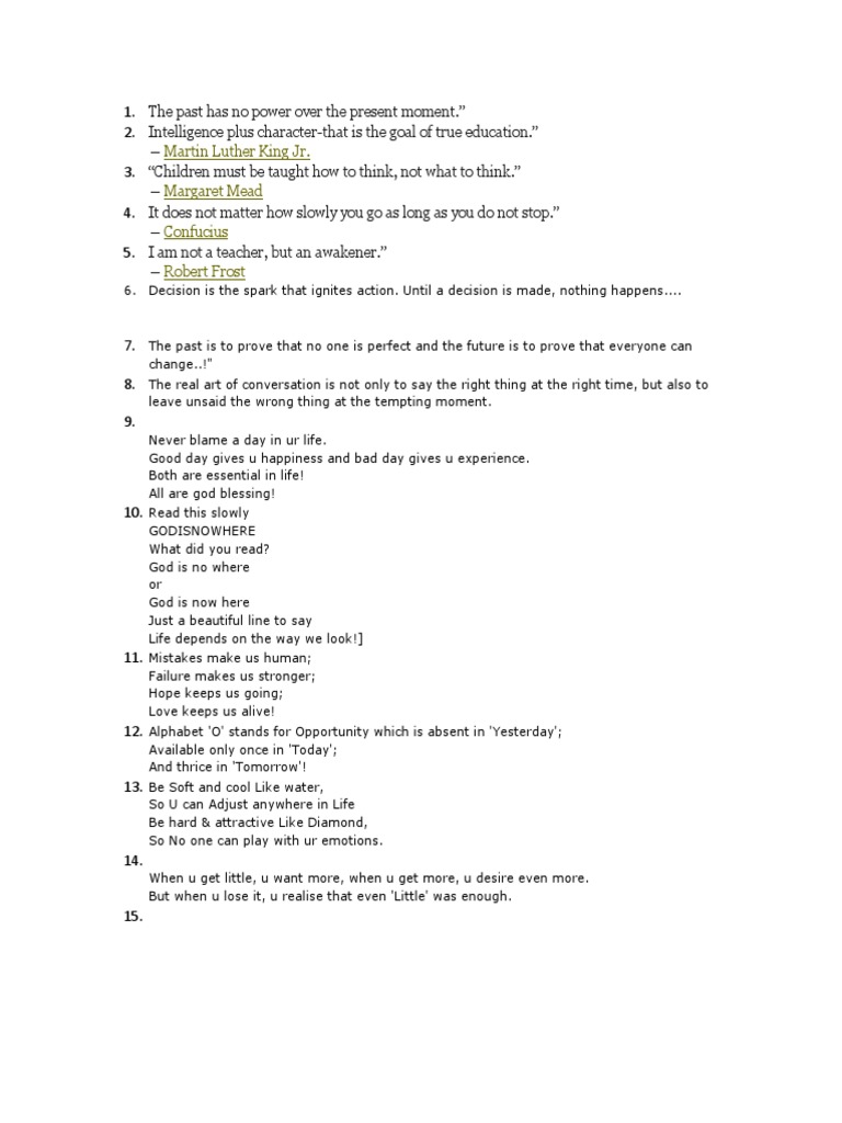 Inspirational Quotes for Growth | PDF | Self-Improvement | Lifestyle