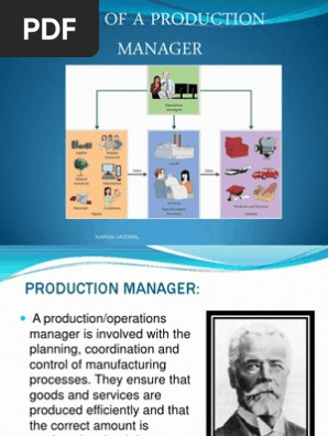 Roles Of Production Manager | Pdf | Operations Management | Strategic  Management