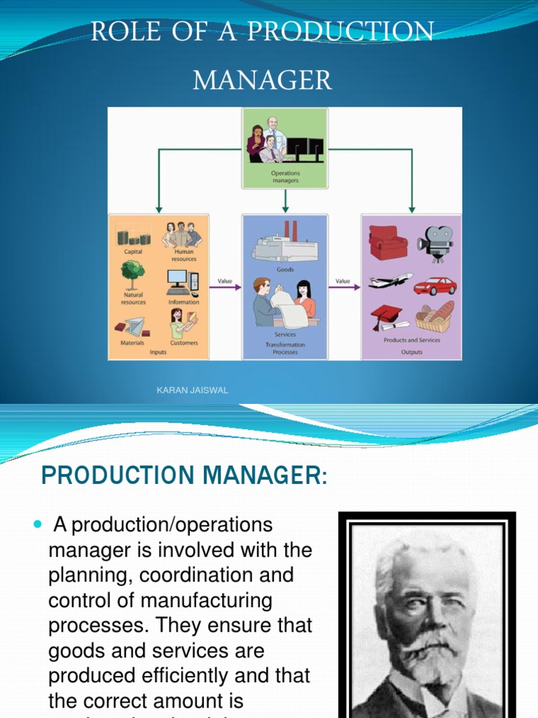 Roles of Production Manager | Download Free PDF | Operations Management ...
