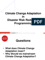 Presentation Slides: Climate Change Adaptation in Disaster Risk Reduction Programming