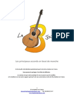 Les Principaux Accords en Bout de Manche - La Guitare en 3 Jours PDF