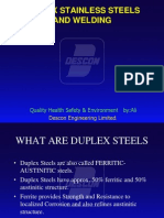 Duplex Stainless Steel Welding