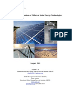 Review and Comparison of Different Solar Technologies