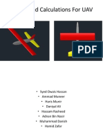 Design and Calculations For UAV