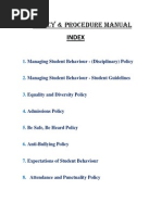 Policy and Procedure Manual