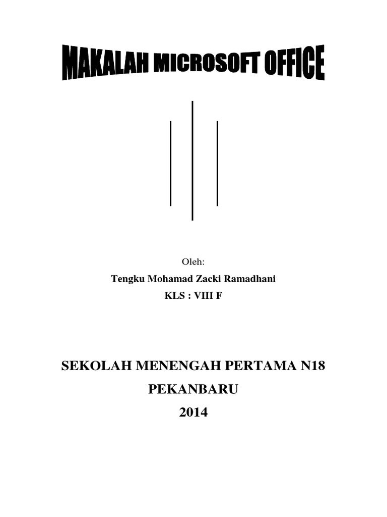 Makalah Microsoft Office Zacki Doc