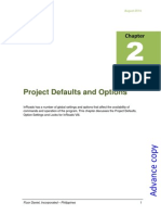 Chapter 2 - Project Defaults and Options