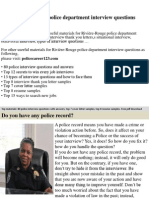 Rivière-Rouge Police Department Interview Questions