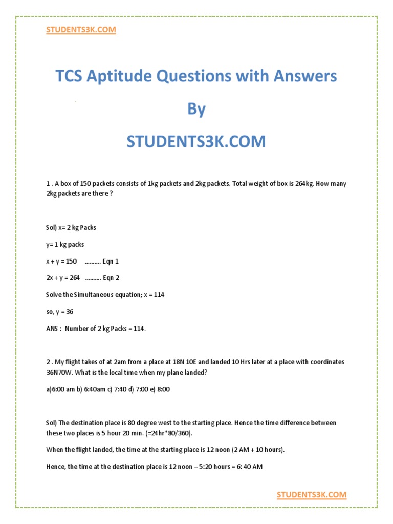 tcs-aptitude-questions-paper-with-solved-answers-students3k-array-data-structure-integer