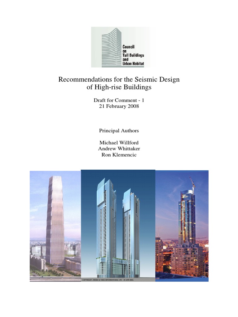 Recommendations For The Seismic Design of Tall Buildings | PDF ...