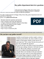 Happy Valley-Goose Bay Police Department Interview Questions