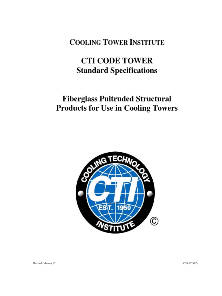CTISTD 137 Classification&Properties PDF Fiberglass Composite
