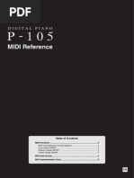 P105 MIDI Reference