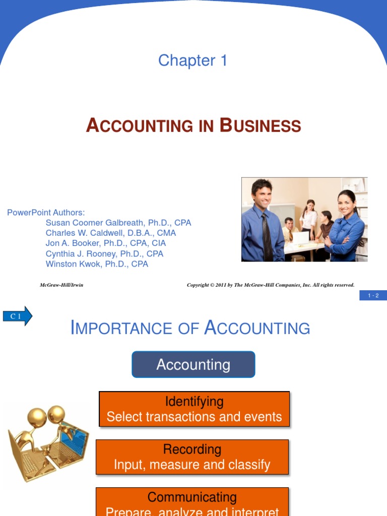 Principles of Financial Accounting - CH 1 Notes | PDF