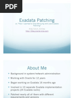 Patching of Exadata 