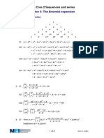 The Binomial Expansion - Solutions